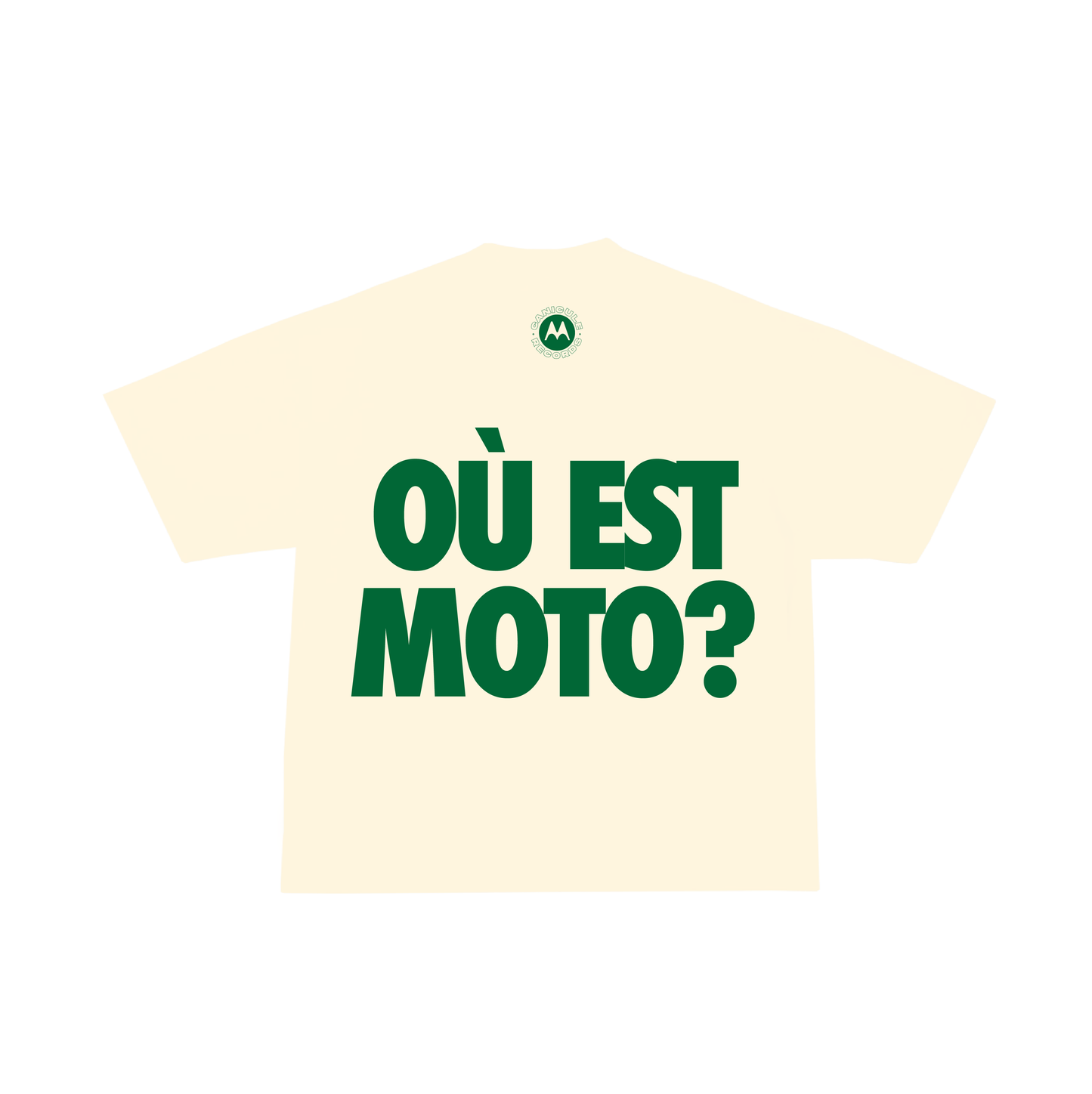 OÙ EST MOTO? VERT– T-SHIRT ÉDITION LIMITÉE 30/30