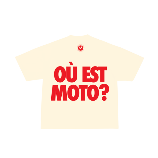 OÙ EST MOTO? ROUGE– T-SHIRT ÉDITION LIMITÉE 30/30